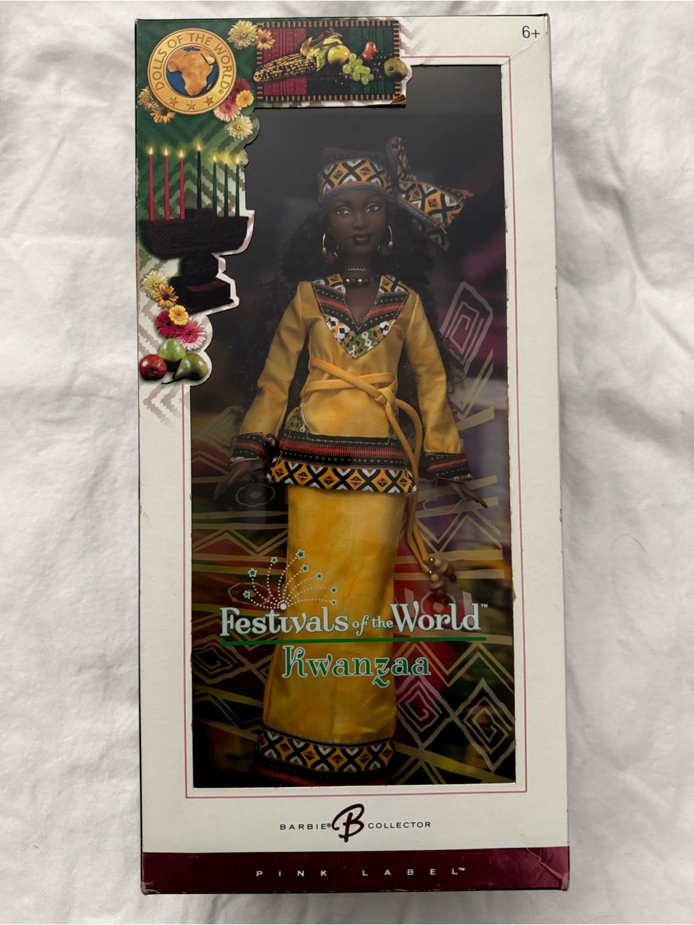 Barbie Yellow Kwanzaa Festival Doll Outfit. Festivals of the World Collection.